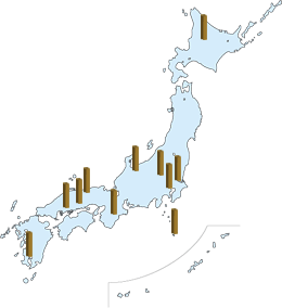 杭試験地の地図